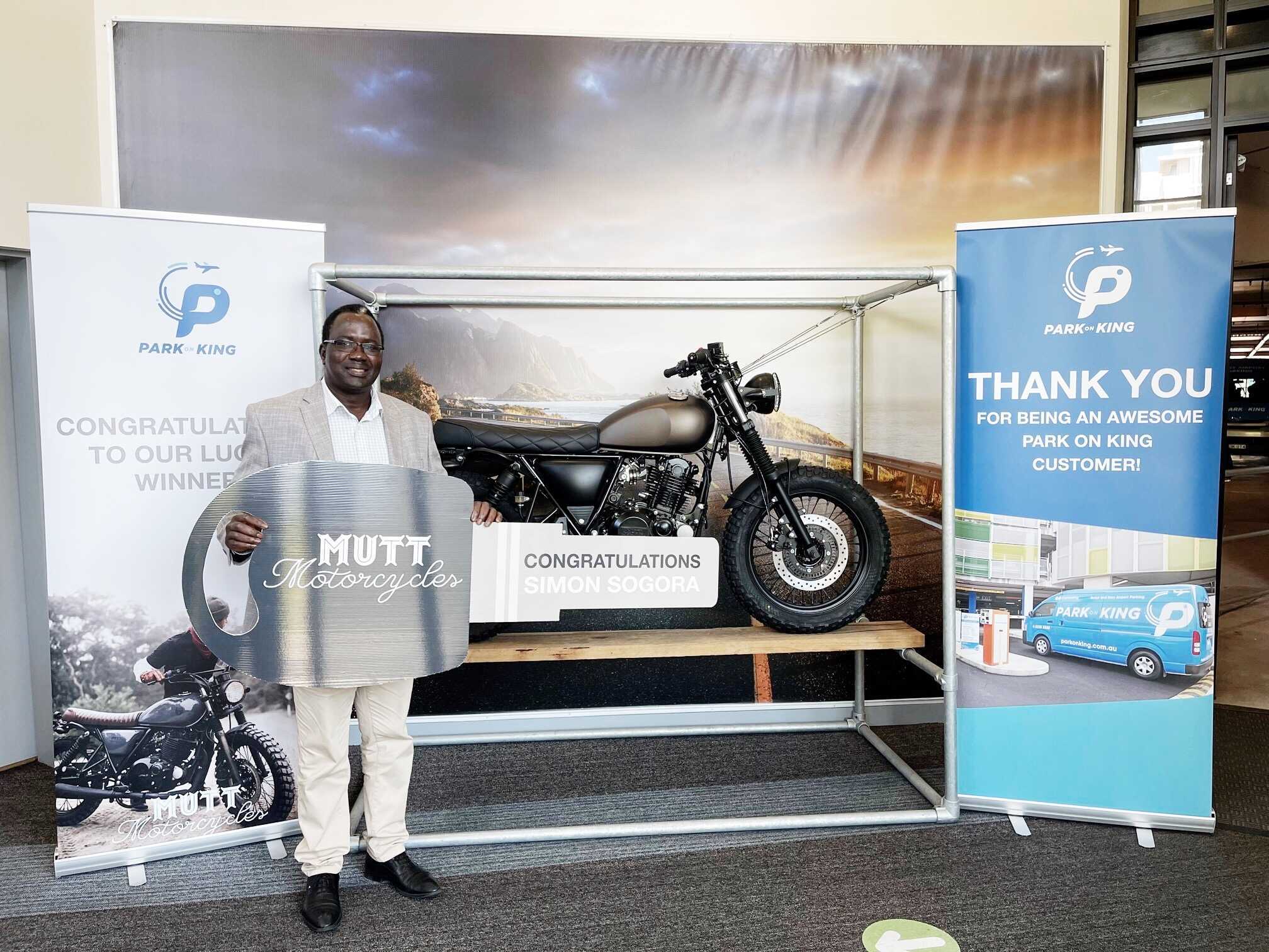 Park On King | Congratulations to the winner of Draw 2 in our Mutt Motorcycle giveaway!