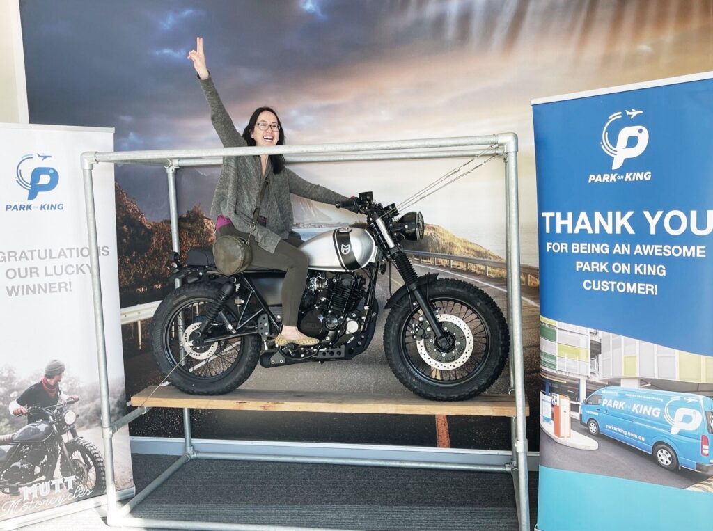 Congratulations to Andreina Lim, winner of our third Mutt Motorcycle giveaway! 