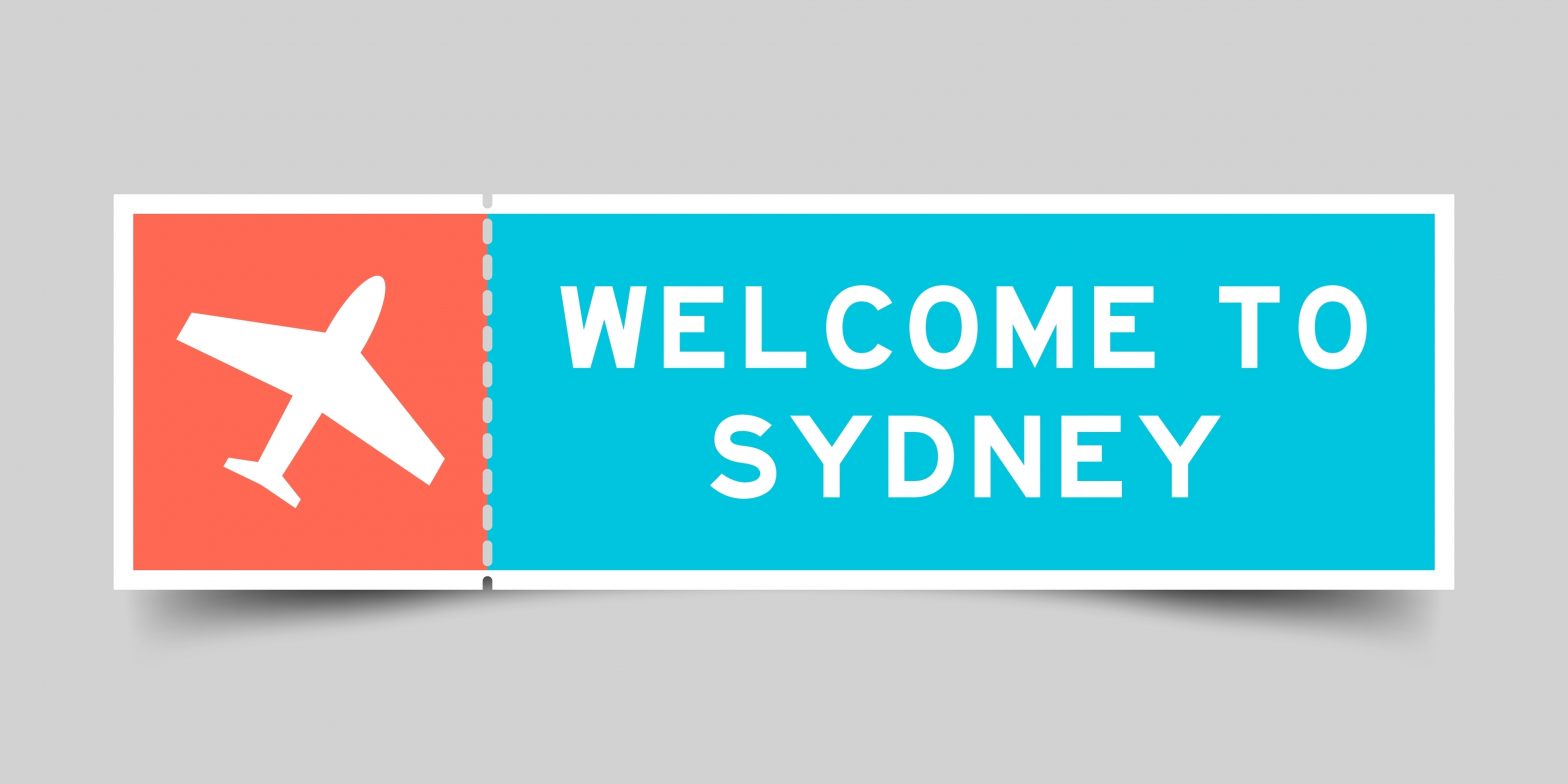 welcome to Sydney sign
