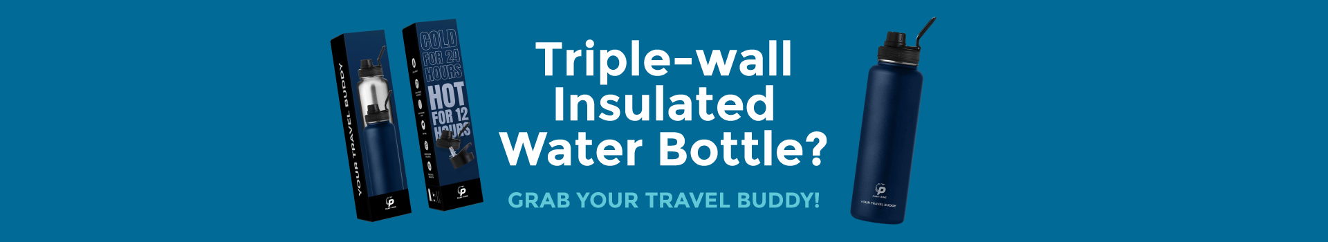 insulated travel bottle banner